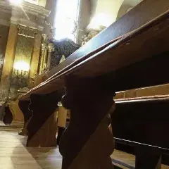 Radiant panels for church benches